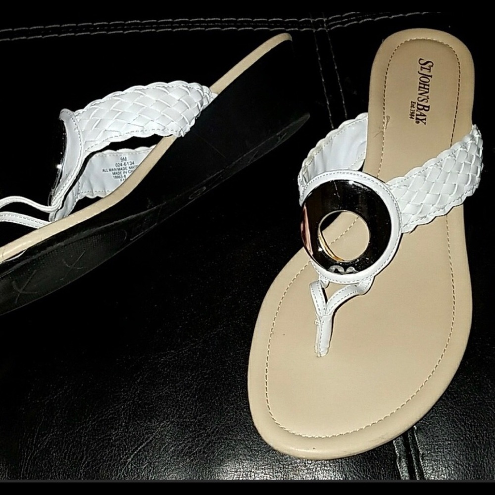 St. John’s Bay White Sandals